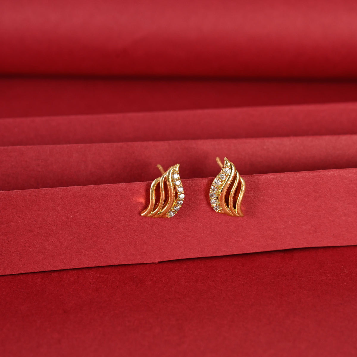 Zircon Stud Earrings: Hypoallergenic Silver, Gold, Rose Gold Plated