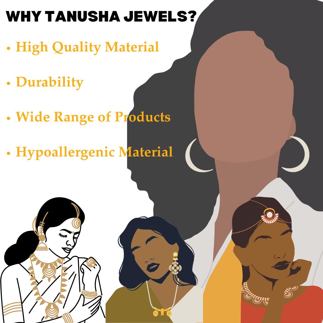 Gold Star Hoop Earrings with Zircon