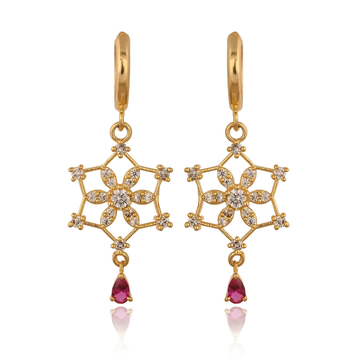 Gold, Silver Hoop Earrings for Women, Drop Earrings