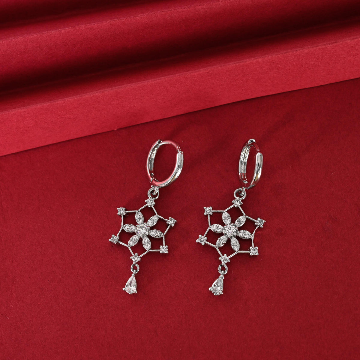 Gold, Silver Hoop Earrings for Women, Drop Earrings
