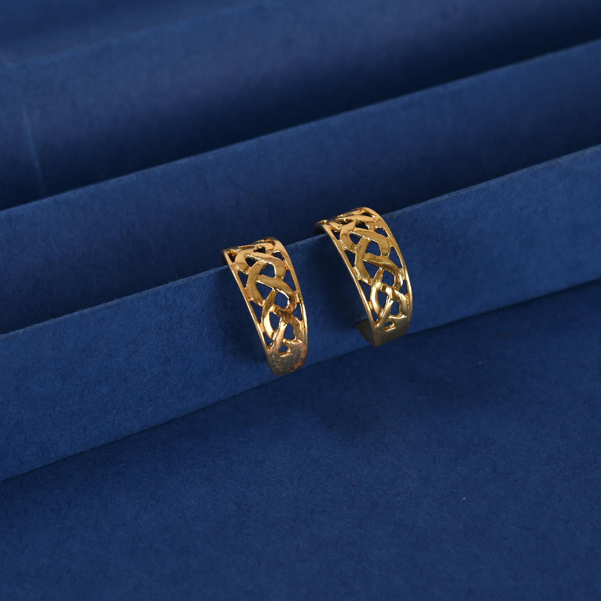 Gold Plated Silver Hoop Earrings: Brass Statement Jewelry