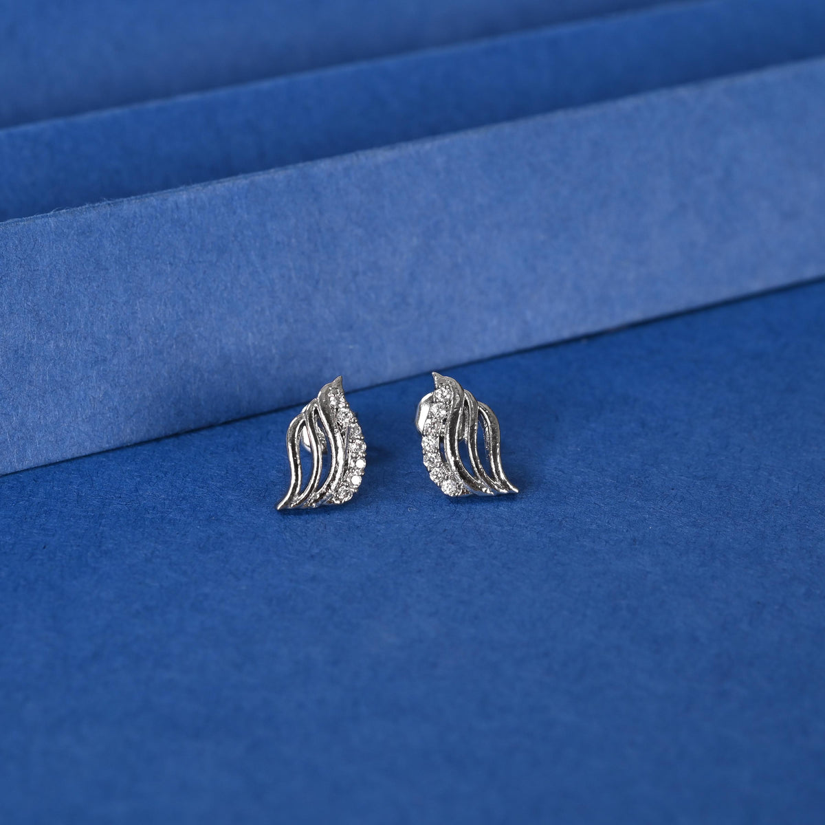 Zircon Stud Earrings: Hypoallergenic Silver, Gold, Rose Gold Plated