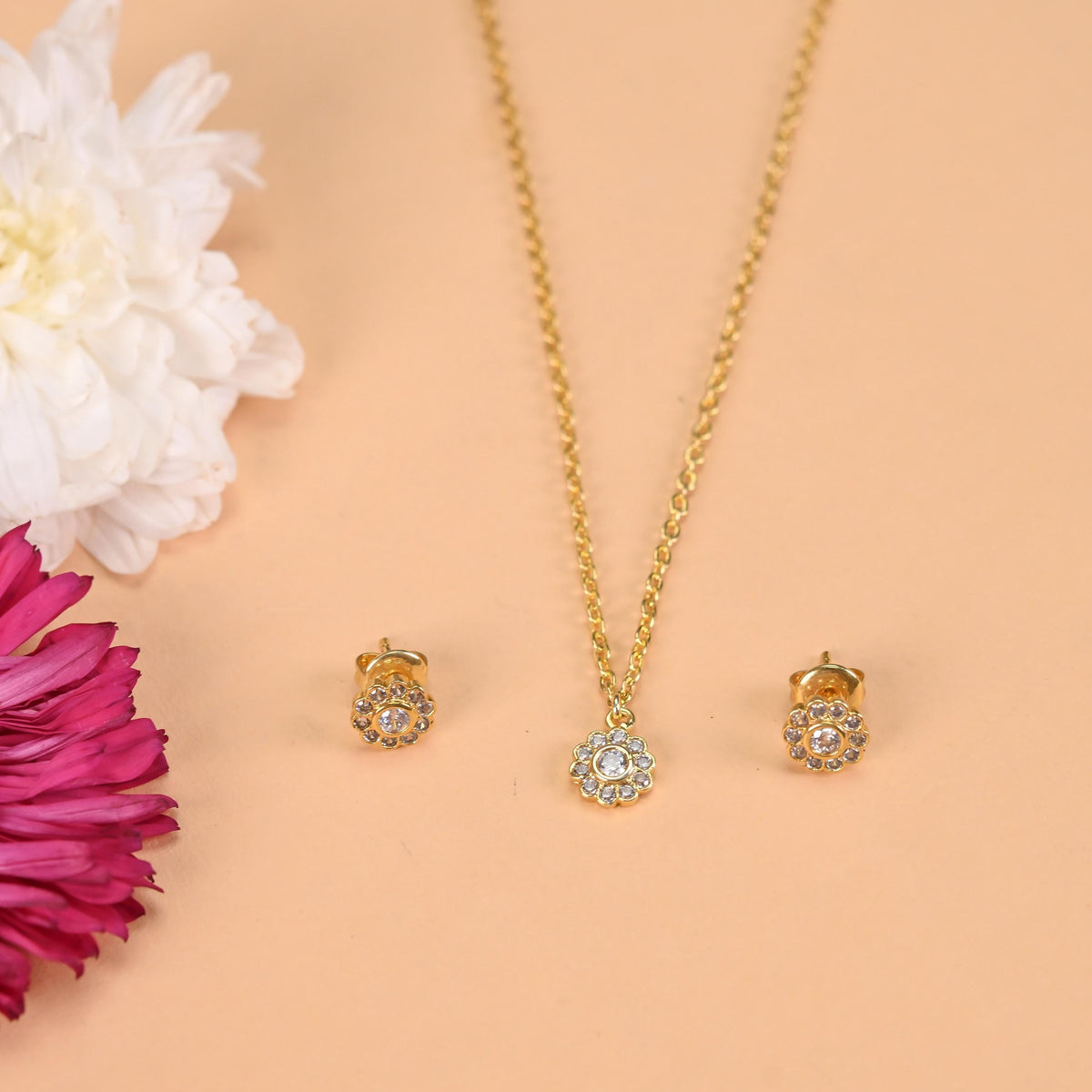 Handmade Gold-Plated, Silver-Plated Necklace for Women and Girls