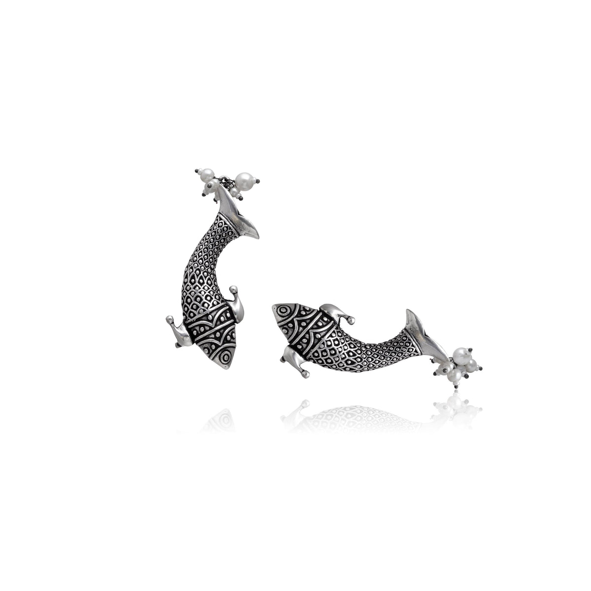 Silver Handmade Ear cuffs for womens, Earrings for her