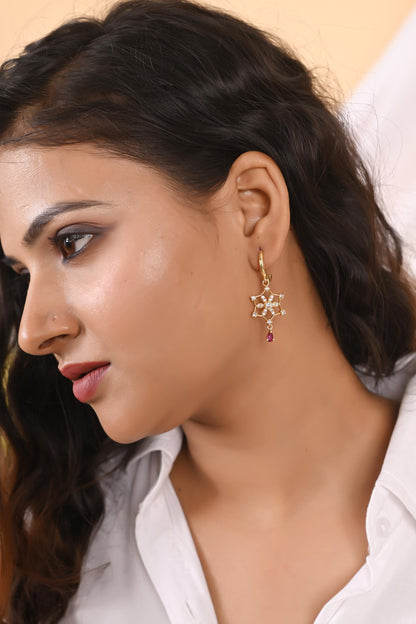 Gold, Silver Hoop Earrings for Women, Drop Earrings