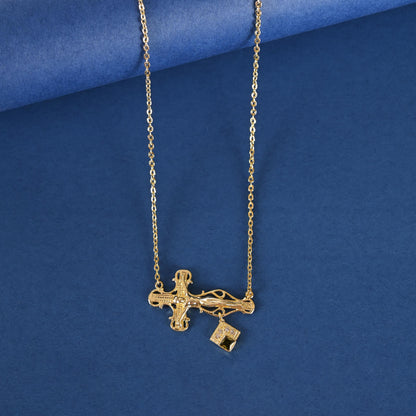 Handmade Gold Plated / Sterling Silver Cross Necklace for women