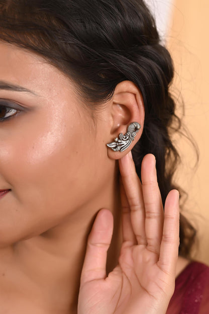 Antique Silver-Plating Peacock Earrings for women