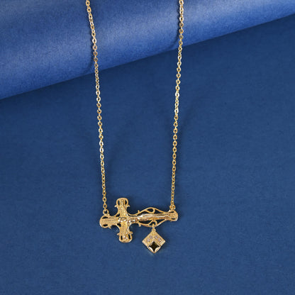Handmade Gold Plated / Sterling Silver Cross Necklace for women