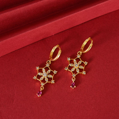 Gold, Silver Hoop Earrings for Women, Drop Earrings