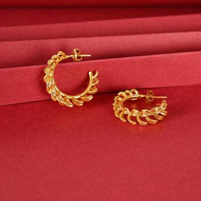 Gold Hoop Earrings for Women and Girls