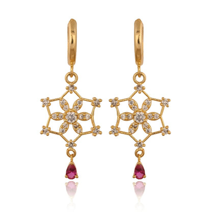 Gold, Silver Hoop Earrings for Women, Drop Earrings