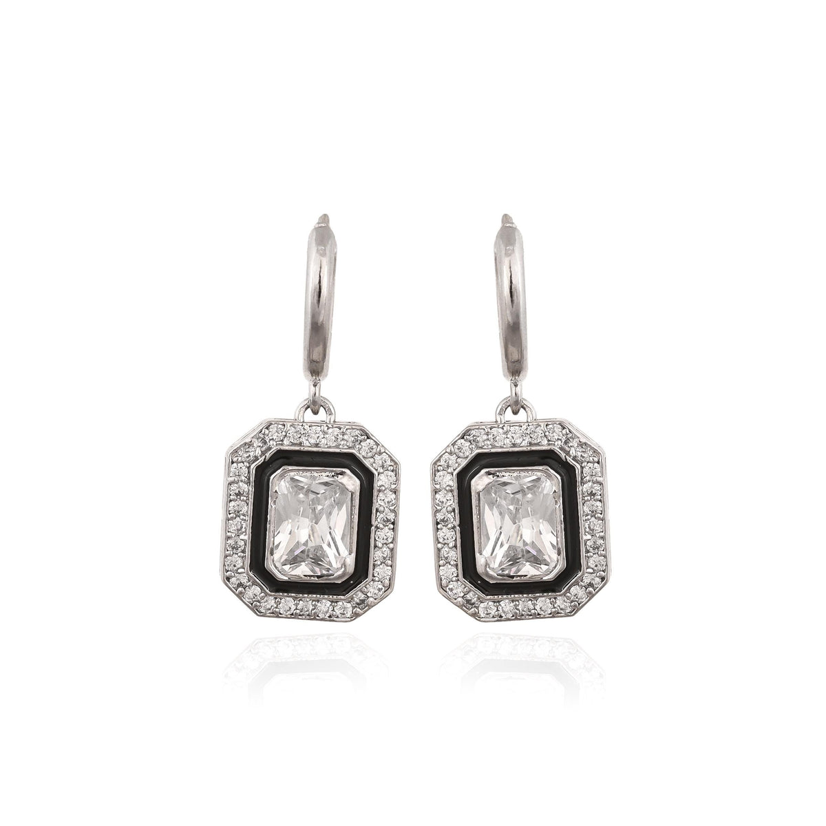 Handmade Gold Plated and Silver-Plated Dangle Hoop Earring for Women and Girls