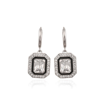 Handmade Gold Plated and Silver-Plated Dangle Hoop Earring for Women and Girls