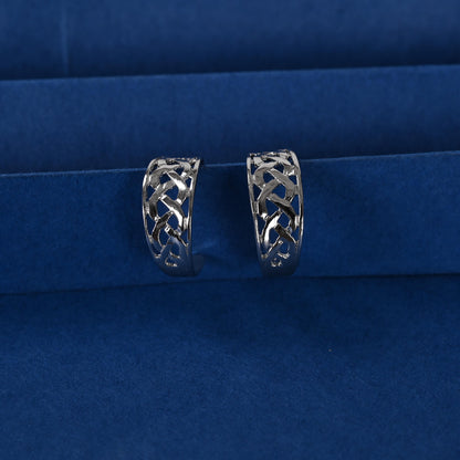 Gold Plated Silver Hoop Earrings: Brass Statement Jewelry