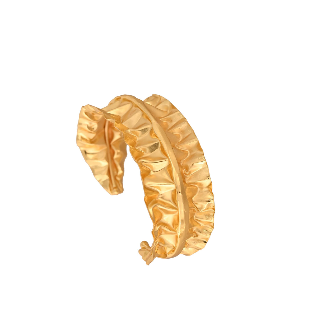 Gold-Plated, Silver-Plated Cuff Bangle for Women and Girls
