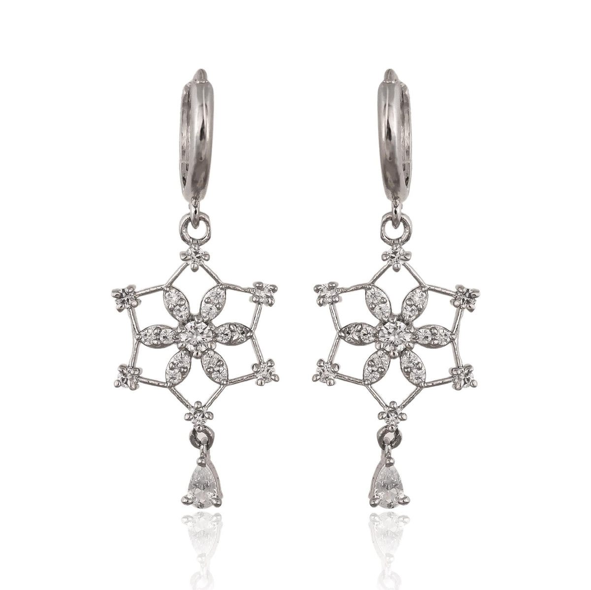 Gold, Silver Hoop Earrings for Women, Drop Earrings