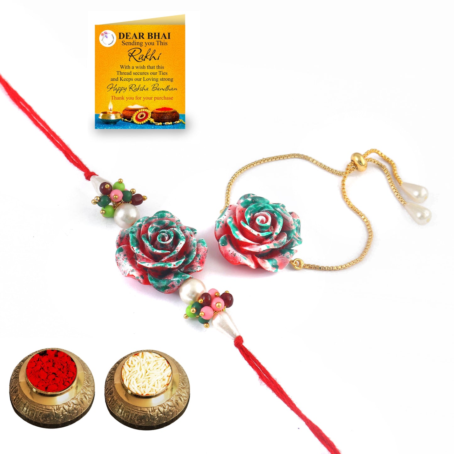 Tanusha Jewels Rakhi Gift Set for Raksha Bandhan