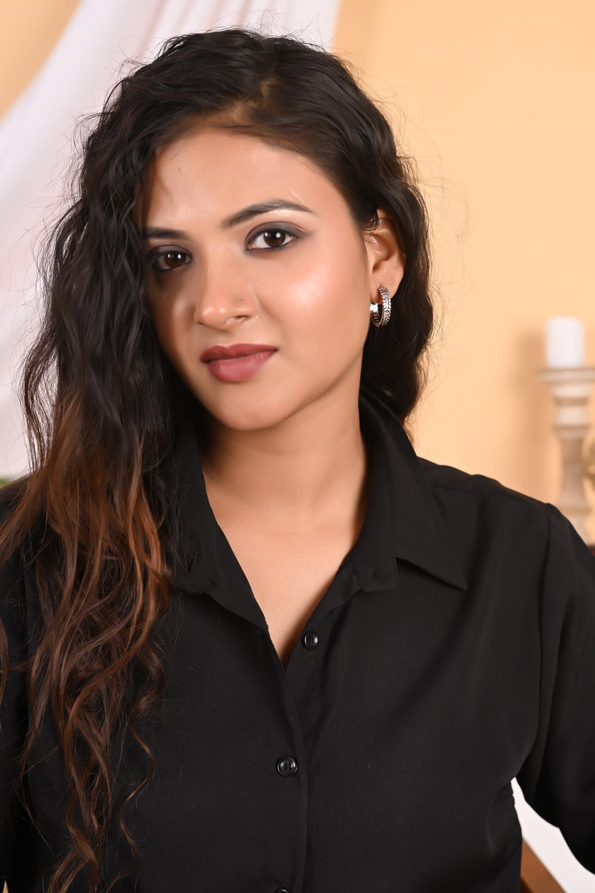 Gold and Silver Hoop Earrings: Brass Statement Jewelry