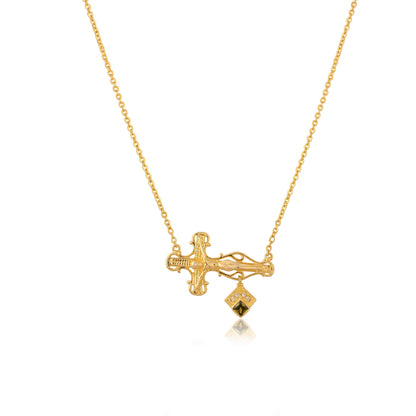 Handmade Gold Plated / Sterling Silver Cross Necklace for women
