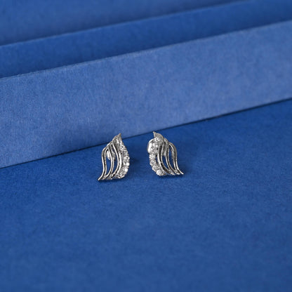 Zircon Stud Earrings: Hypoallergenic Silver, Gold, Rose Gold Plated