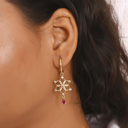 Gold, Silver Hoop Earrings for Women, Drop Earrings