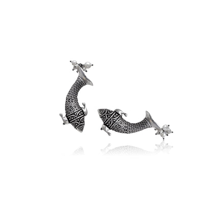 Silver Handmade Ear cuffs for womens, Earrings for her