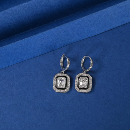 Handmade Gold Plated and Silver-Plated Dangle Hoop Earring for Women and Girls