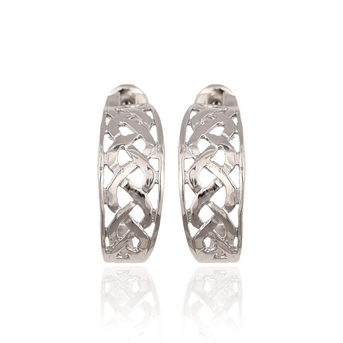 Gold Plated Silver Hoop Earrings: Brass Statement Jewelry